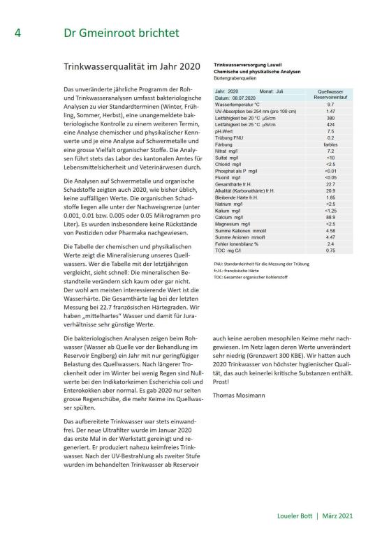 Trinkwasserqualität