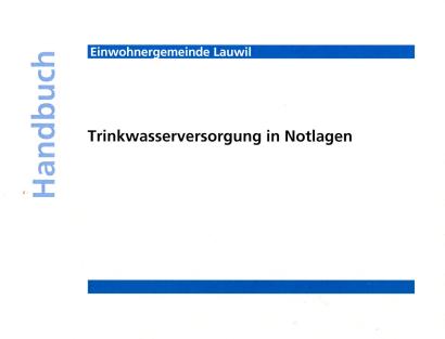 Handbuch Trinkwasserversorgung in Notlagen