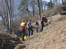 Asthaufen machen - Arbeitseinsatz im 2016