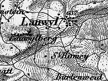 Kartenausschnitt von Lauwil aus der Dufourkarte