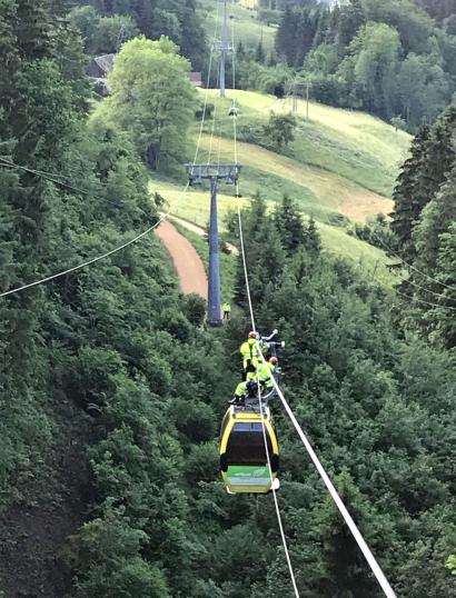 Übung Seilbahnrettung